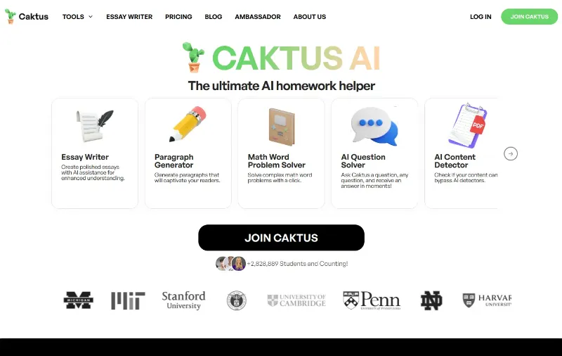 Caktus AI Review: Key Features of Caktus AI
